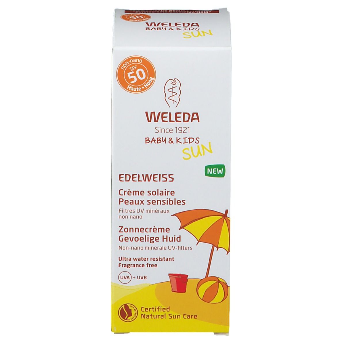 Weleda Edelweiss Sensitiv Sonnencreme LSF 50 Baby & Kids