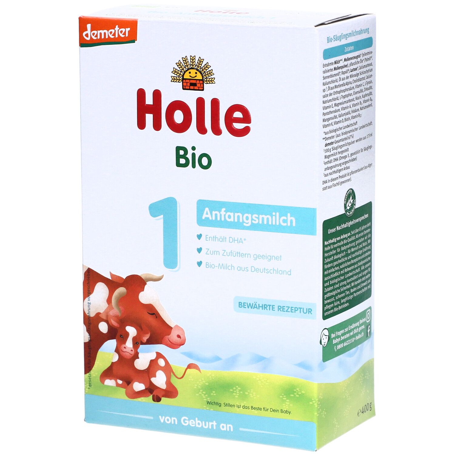 Holle Bio Lait pour bébé 1