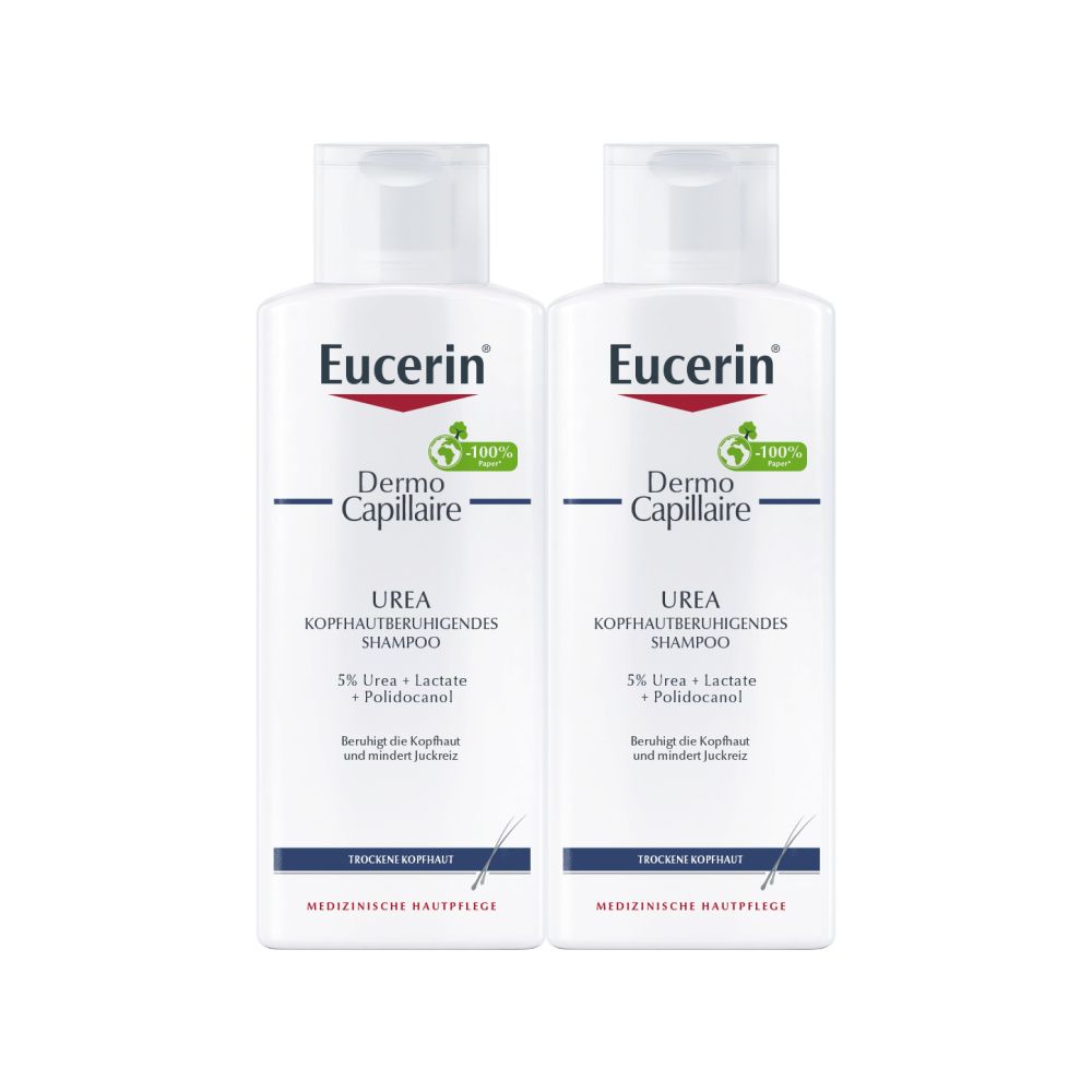 Eucerin DermoCapillaire Urea Kopfhautberuhigendes Shampoo – Beruhigt trockene und juckende Kopfhaut