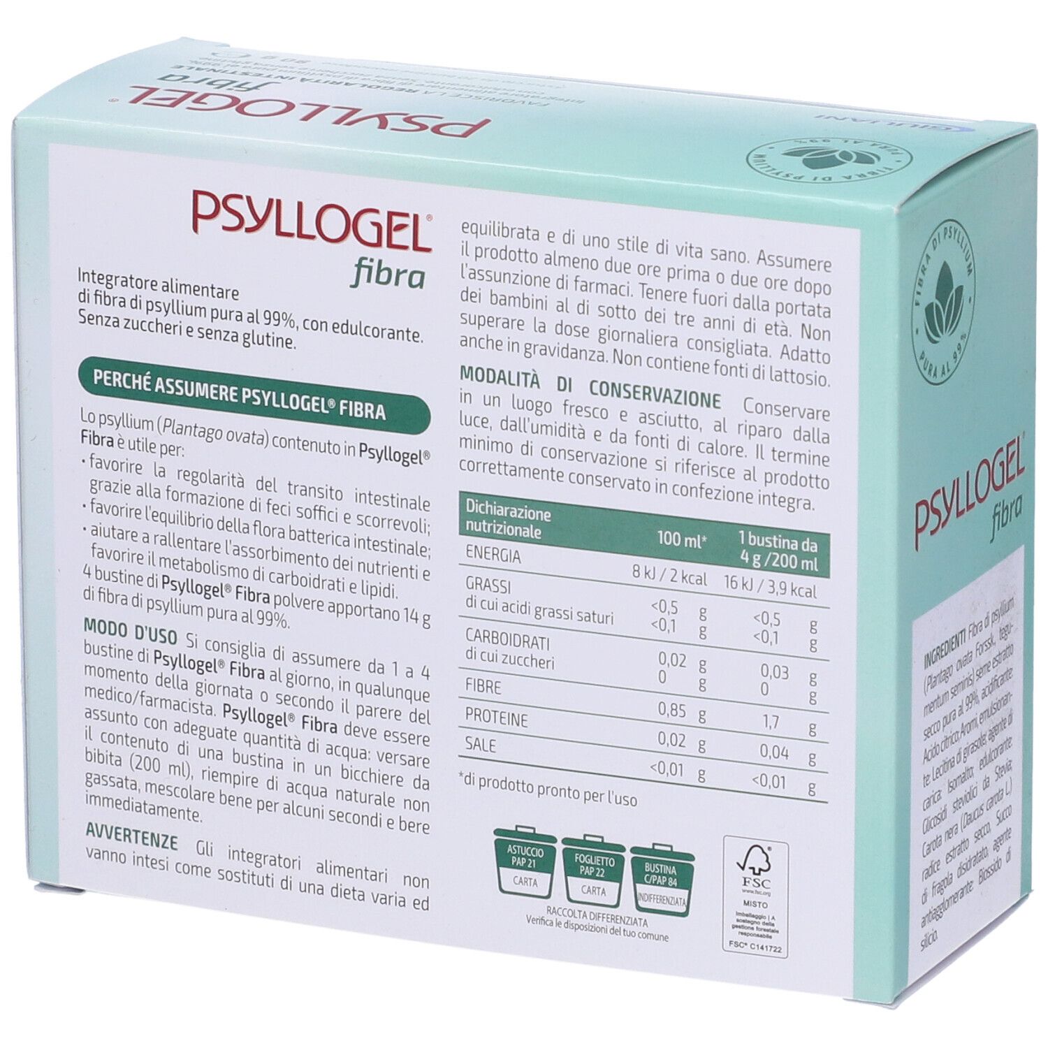 PSYLLOGEL® Ballaststoffbeutel Erdbeere